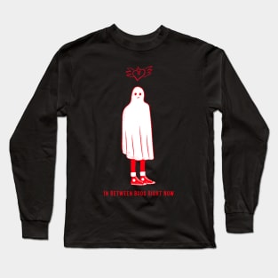 “In Between Boos Right Now” Broken-Hearted Sad Single Ghost Long Sleeve T-Shirt